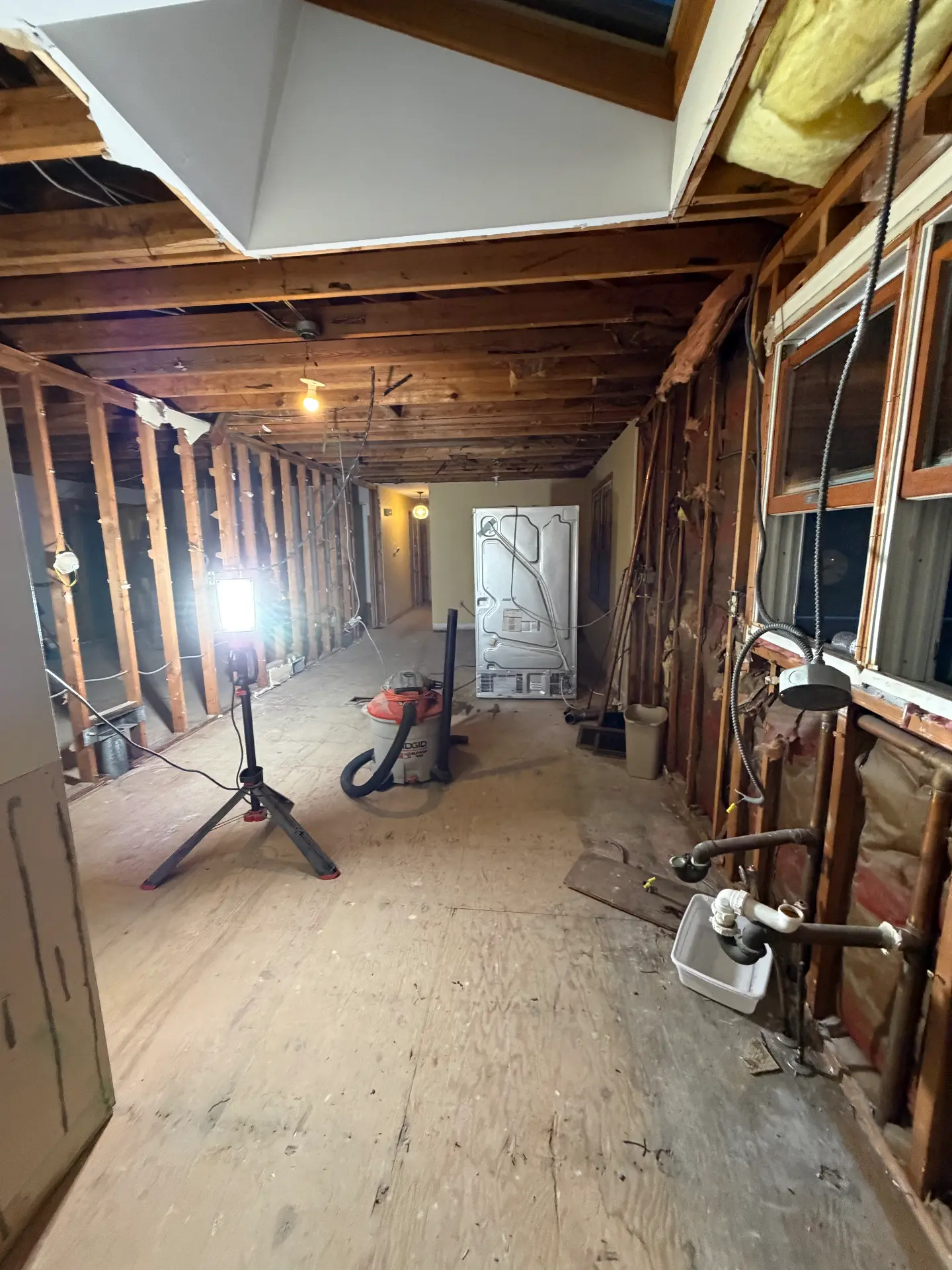 Flooring removal After, 1600 sq ft light demolition in Oxford CT