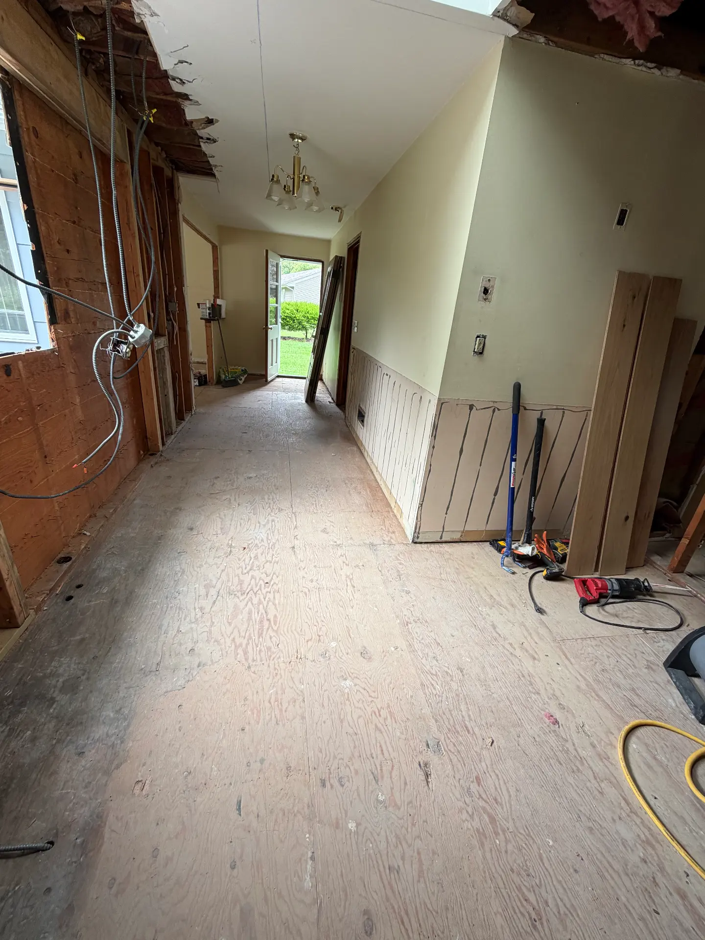 Flooring removal After, 1600 sq ft light demolition in Oxford CT