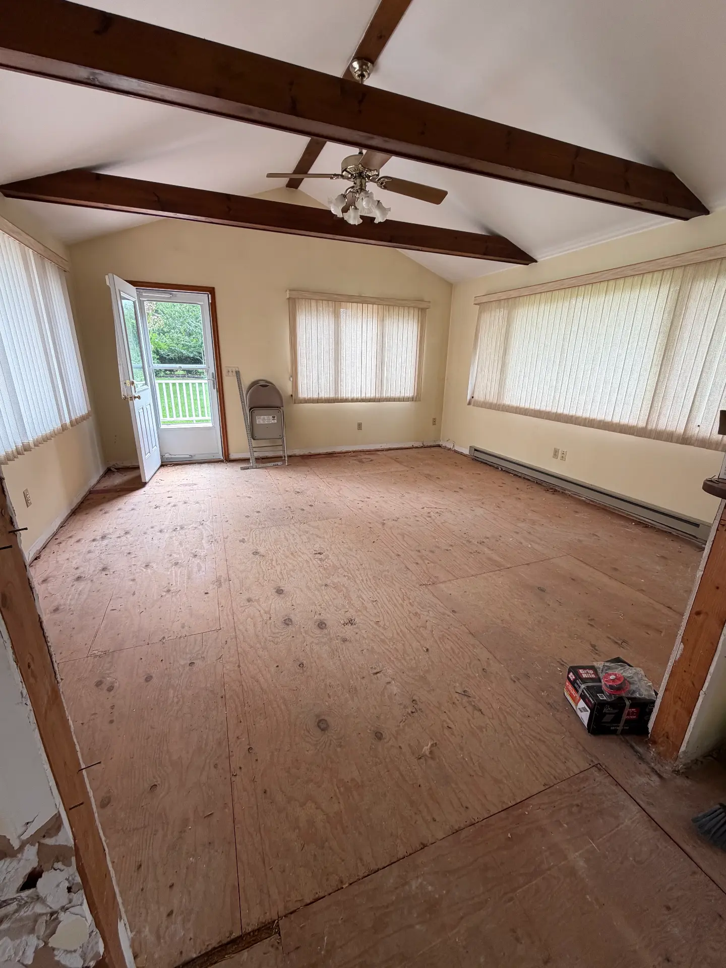 Flooring removal After, 1600 sq ft light demolition in Oxford CT