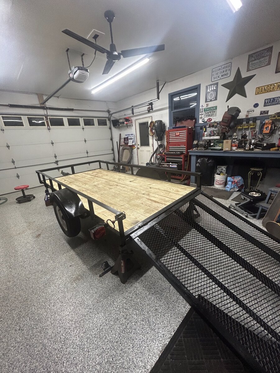 Load & Go Junk Removal trailer — use to estimate your load size